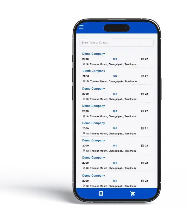 Smart Rep App for distribution sales and order updates